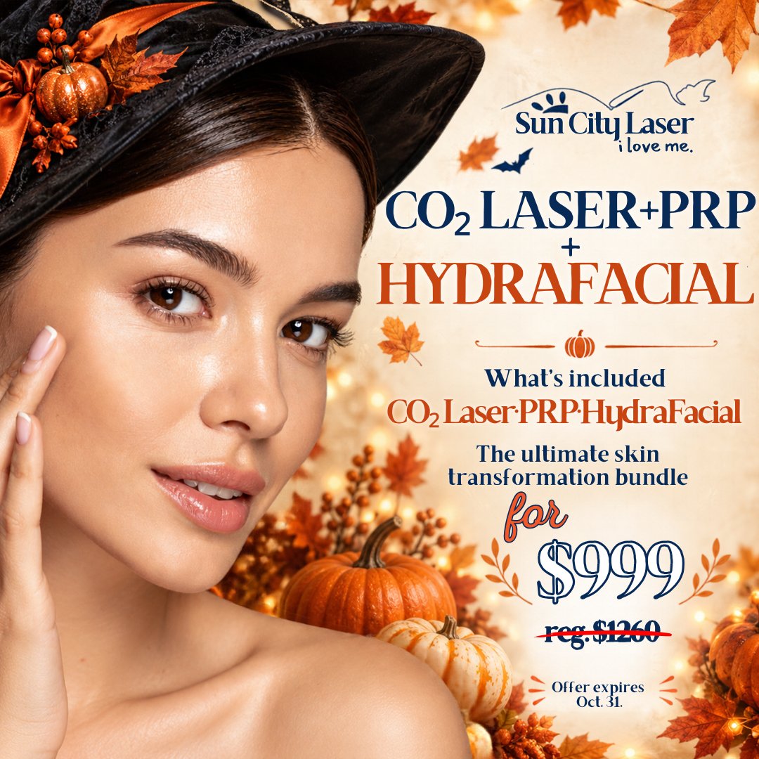 CO2 Laser plus PRP plus HydraFacial, the ultimate skin transformation bundle, for $999, regular $1,260. Offer expires Oct. 31.